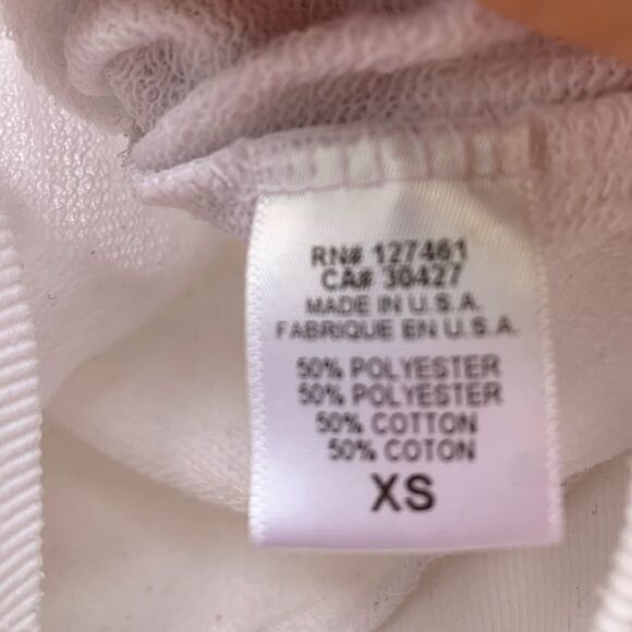 Wildfox white/rainbow decorated hooded zip up sweater, good preowned condition,S - Picture 16 of 16